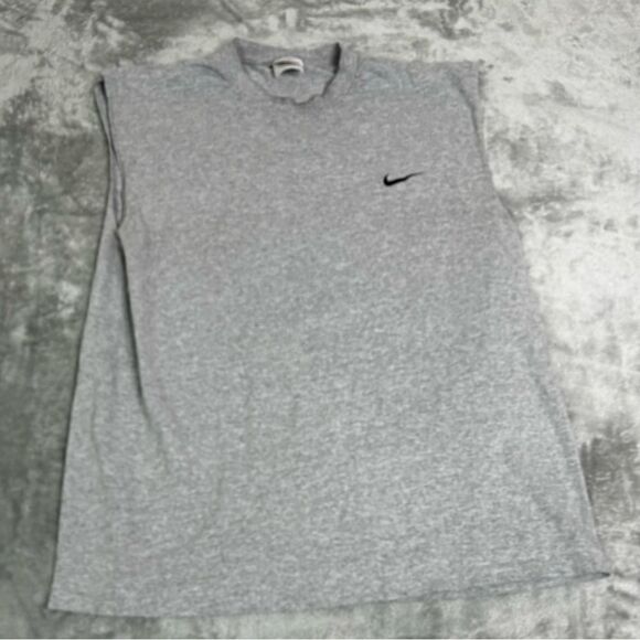 Vintage 90s Nike Sleeveless T Shirt Men’s Size XL Gray - Picture 1 of 10